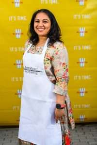 Praveena Kumar at the Wilmington Delaware James Beard Foundation Sunday Supper